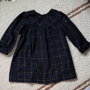 Zara Black Checkered Dress